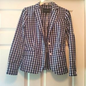 Banana Republic light weight plaid blazer.